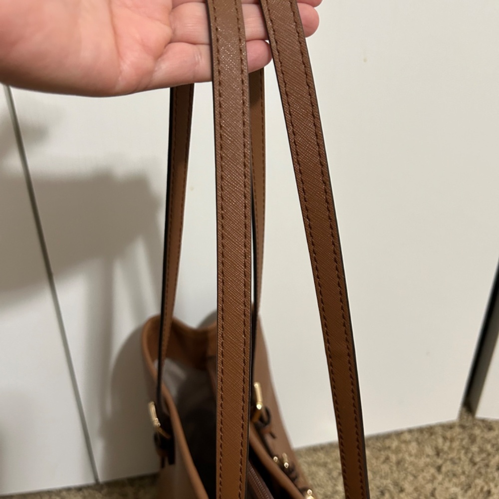 Michael Kors Jet Set Safiano Leather tote bag light brown - Picture 5 of 15